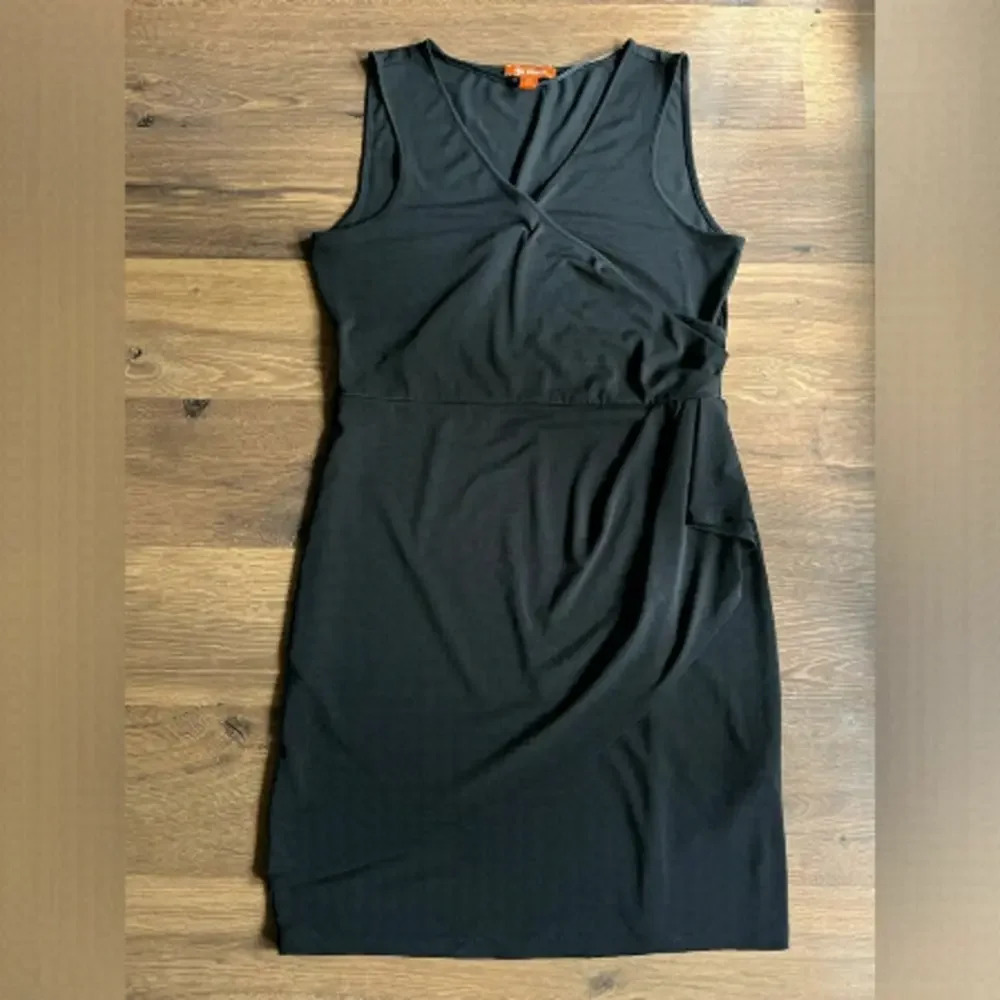 90s Black Wrap Dress